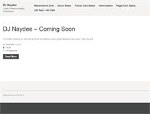 Tablet Screenshot of djnaydee.com